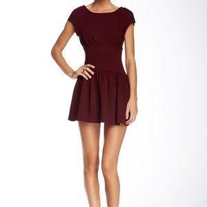 BCBGeneration Shirred Drop Waist Dress